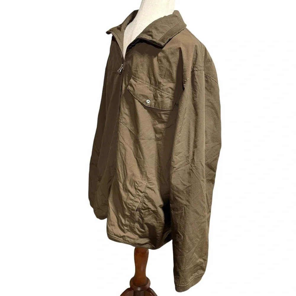 Vintage Y2K Anchor Blue Jacket  Size: XL Ripstop Brown Zip Up Bomber Nylon
